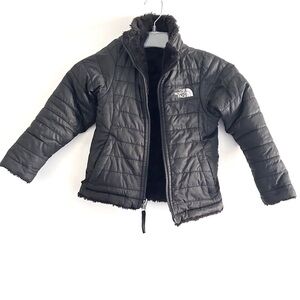 The North Face | Jacket Girls Size 5 XXS Black Reversible Fur Coat